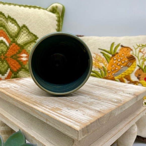 Beautiful Pottery Goblet with Bamboo Design - Picture 5 of 9